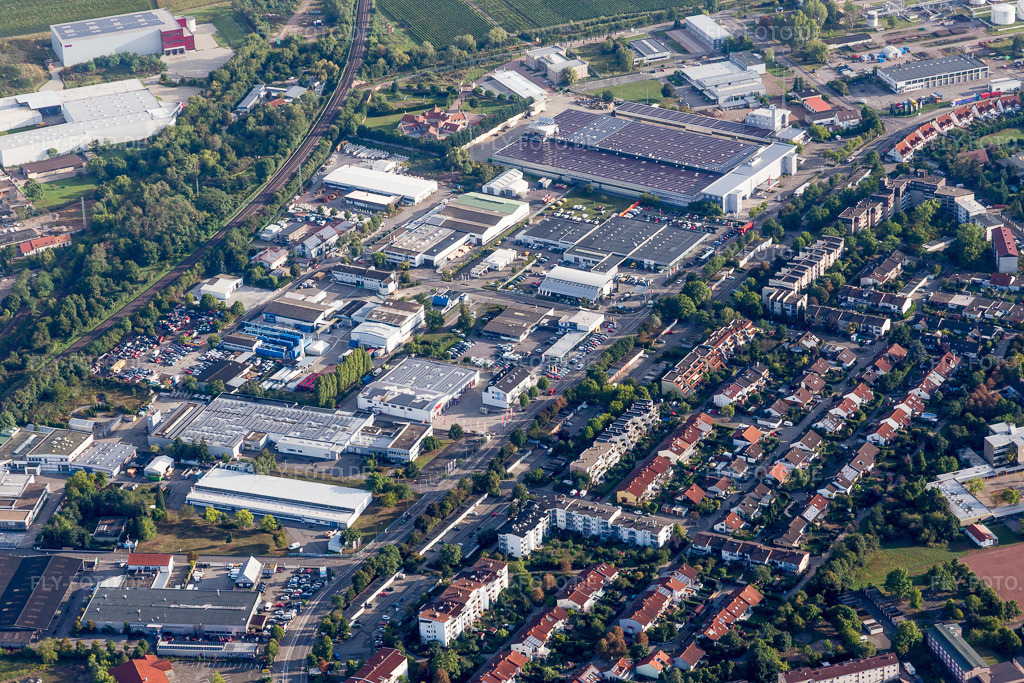 Luftbild: Landau-Nord in Landau in der Pfalz im Bundesland Rheinland-Pfalz in Deutschland. Foto: IMG_103356.jpg vom 10.09.2017 durch Werner Riehm/FLY-FOTO.de