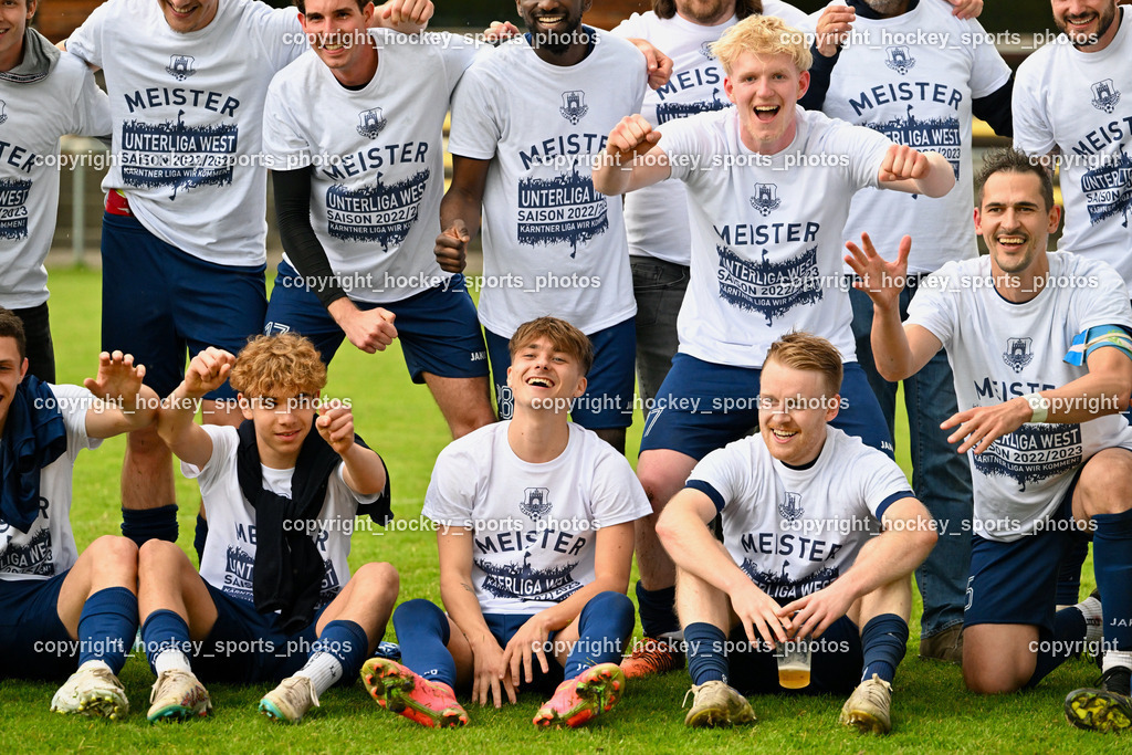 ATUS Velden Meisterfeier 2023 20.5.2023 | Mannschaftsfoto ATUS Velden, Meisterfoto 2023 ATUS Velden