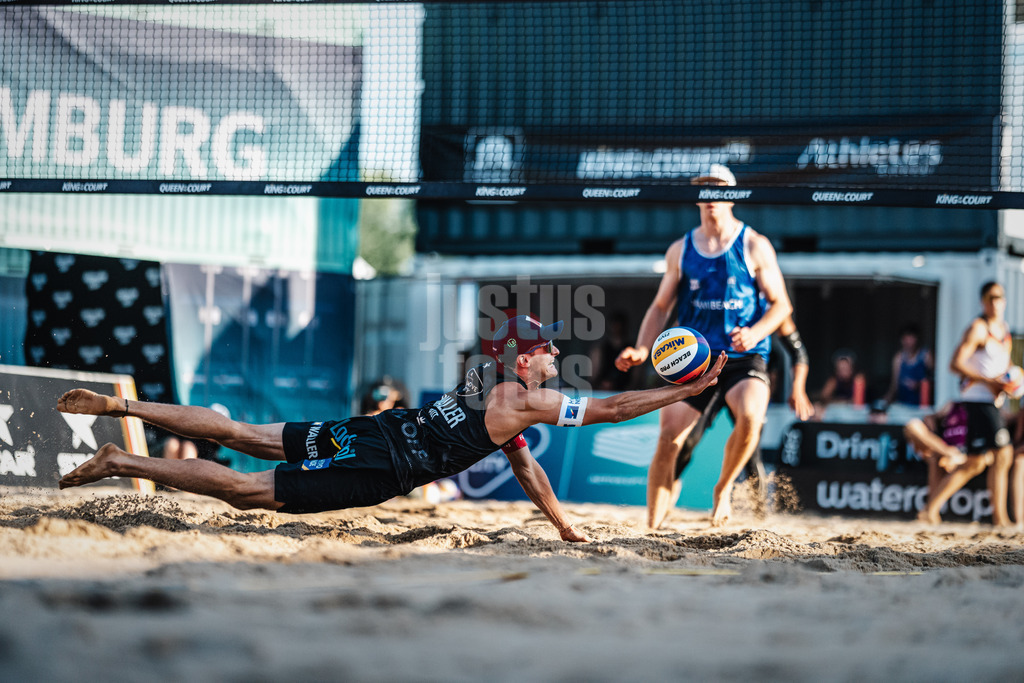 Beachvolleyball | Männer | Queen and King of the Court | Hamburg | 01.06.2024 | Philipp Waller (AUT)