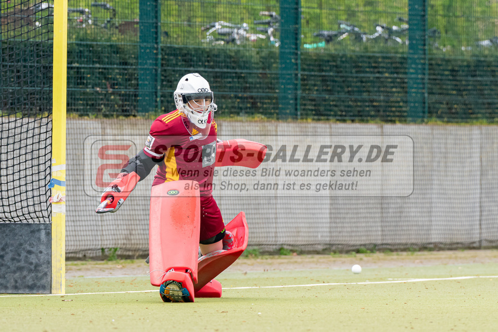 HK_20230416_901602 | 1. Bundesliga Damen Düsseldorfer HC - Rot-Weiss Köln am 16.4.2023 DHC Düsseldorf, Düsseldorf , Sarah Mollenhauer Torfrau ( Düsseldorfer HC #31 )