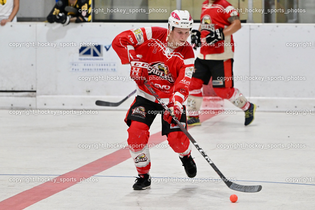 HSC Eagles Poggersdorf vs. VAS Ballhockey Villach | #6 Sablattnig Tobias, HSC Eagles Poggersdorf vs. VAS Ballhockey Villach, HSC Eagles Poggersdorf vs. VAS Ballhockey Villach am 15.07.2025 in Poggersdorf (Sportzentrum Poggersdorf), Austria, (Photo by Bernd Stefan)