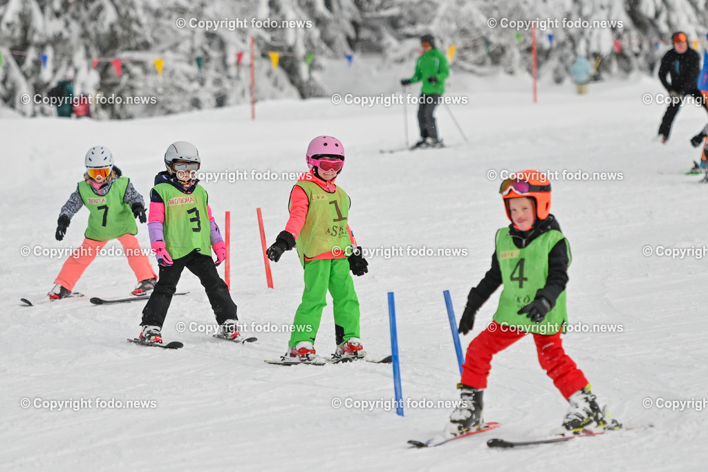 Hochficht_ Skigebiet_ Boehmerwald_ 04.02.2023-9 | 04.02.2023, Hochficht, AUT, Skigebiet Hochficht, Boehmerwald, im Bild Kinder bei Skifahren, Piste, Ski, Schnee, Skischule