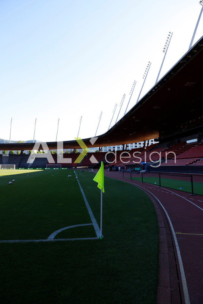 GC Zürich vs FC Zürich - AXA Women’s Super League Playoffs - Stadion Letzigrund | Stadium before the AXA Women’s Super League Playoffs quarter-final second leg between GC Zürich and FC Zürich at Stadion Letzigrund, Zurich, Switzerland. - Realisiert mit Pictrs.com