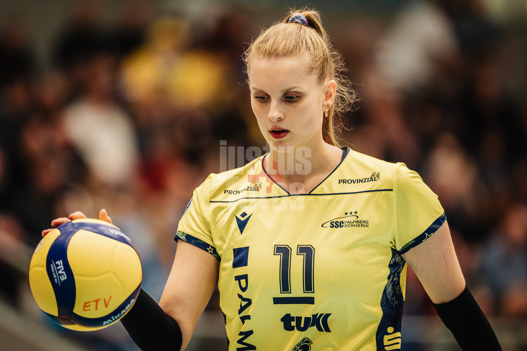 Volleyball | Frauen | Saison 2025/2026 | Volleyball Bundesliga | ETV Hamburger Volksbank Volleys vs. SSC Palmberg Schwerin | 17.01.2026 | Annegret Hölzig (#11, SSC Palmberg Schwerin)