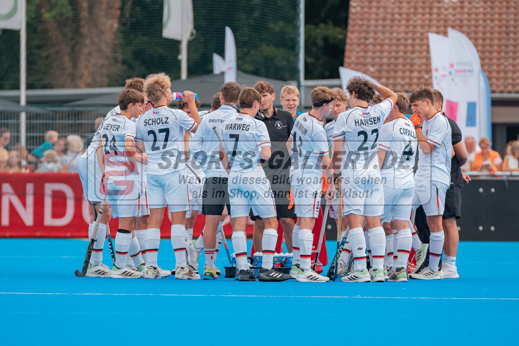 HK_20230716_102826 | Euro Hockey MU18 Boys Finale Belgium vs Germany Championship Girls &amp; Boys am 16.7.2023 CHTC , Krefeld ,