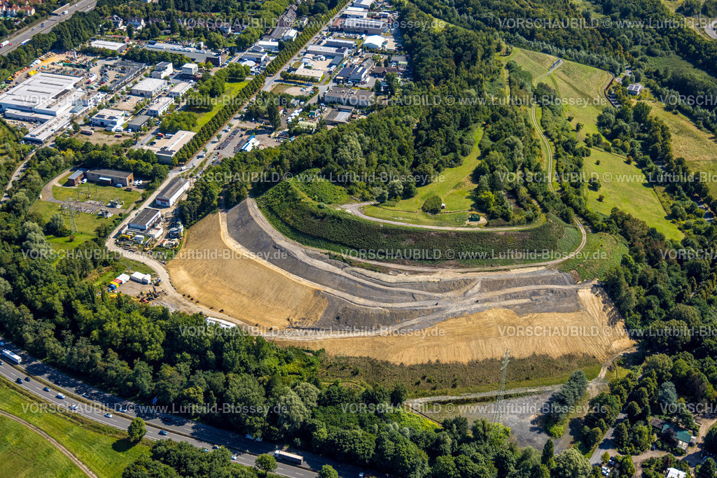 Gladbeck250800455 | Luftbild, Halde Graf Moltke III/IV, Gewerbegebiet Europastraße, Brauck, Gladbeck, Ruhrgebiet, Nordrhein-Westfalen, Deutschland