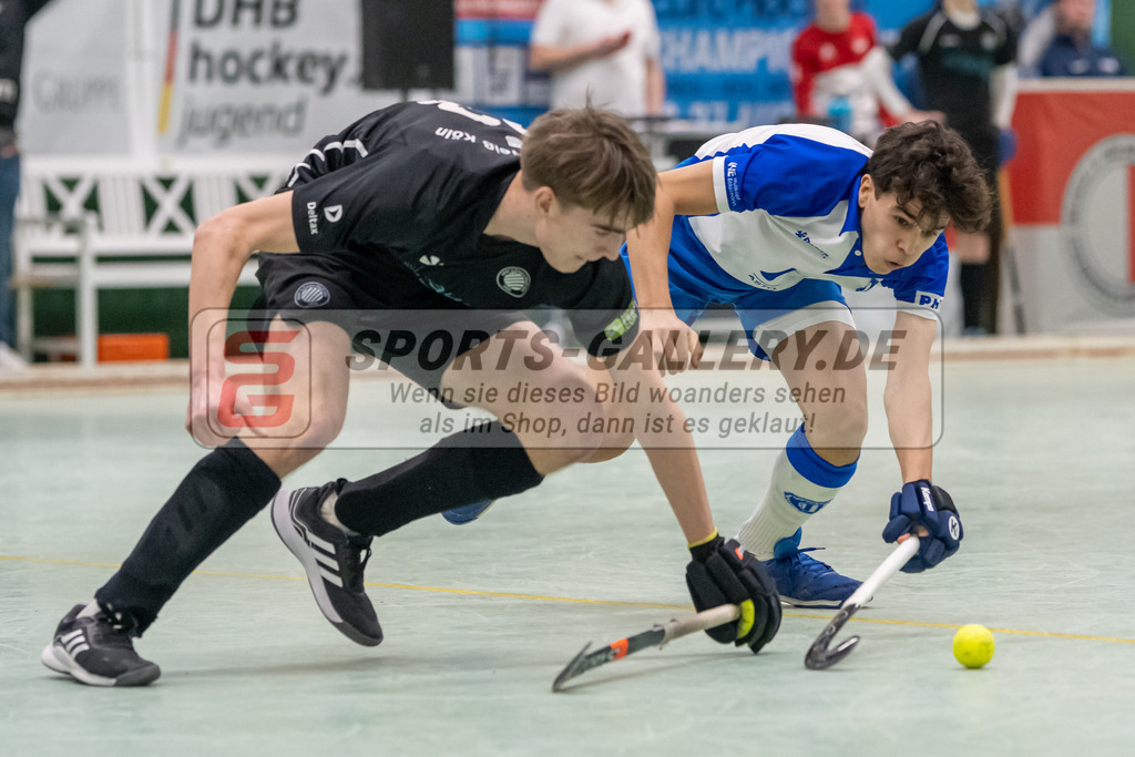 SFE_20230304_0027 | Deutsche Meisterschaft Männliche U16 Halle 2023 am 04.03.2023 in Köln (KTHC Stadion Rot-Weiss Köln Tennis and Hockey Club), Photo: Stephan Fehrmann 2022 (Sports-Gallery)