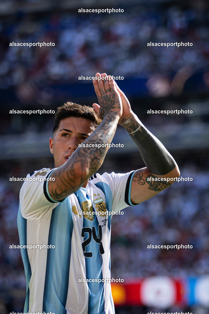 FOOTBALL : Argentine vs Espagne – Finale de la Coupe du Monde FIFA 2026. New York New Jersey Stadium, East Rutherford, New Jersey, États-Unis. 19/07/2026. | Enzo Fernández #24 (Argentine)