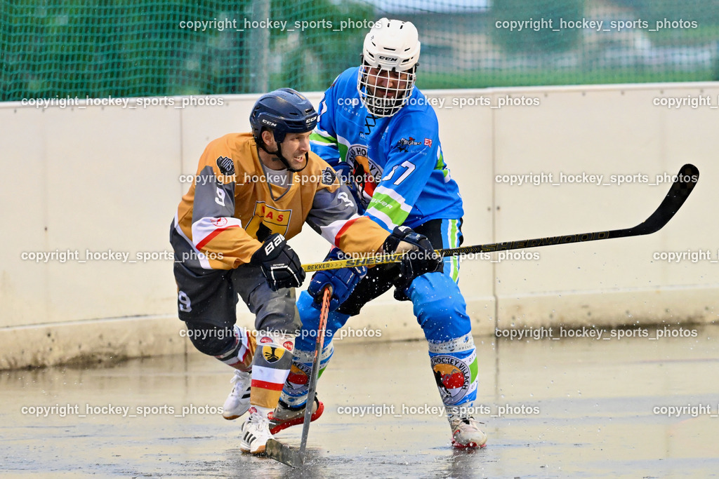 ASKÖ Ballhockey Villach vs. VAS Ballhockey | #87 Heu Marco, ASKÖ Ballhockey Villach vs. VAS Ballhockey, ASKÖ Ballhockey Villach vs. VAS Ballhockey am 08.05.2024 in Villach (Sportplatz Landskron), Austria, (Photo by Bernd Stefan)