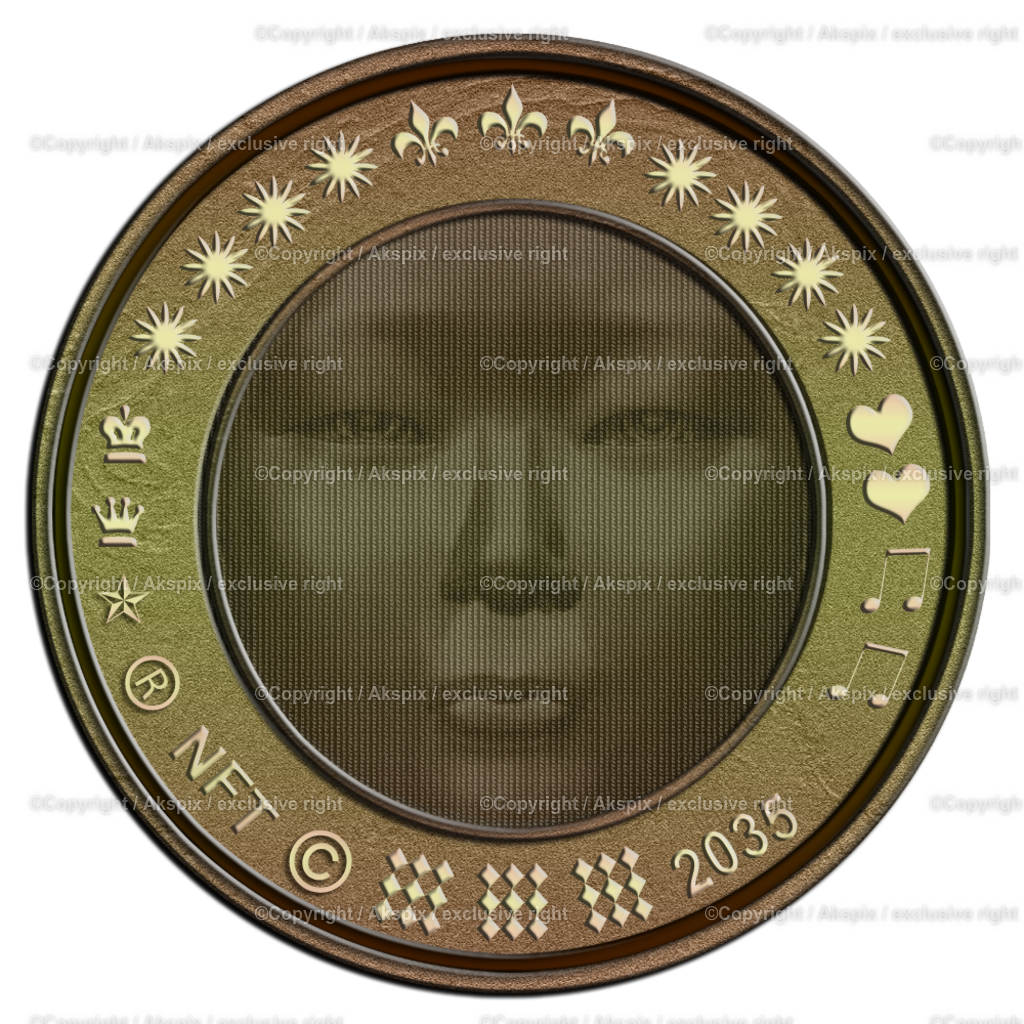 NFTs_Coin-Ostasiatin-Metal-2035 | Die Bildagentur Akspix ist eine Online-Bildagentur und bietet professionelles und kreatives Bildmaterial Royalty free und Rights Managed. Bildarchiv Akspix bietet eine große Auswahl an kreativen und klassischen Motiven.Frankfurt Fotograf, Fotoshooting