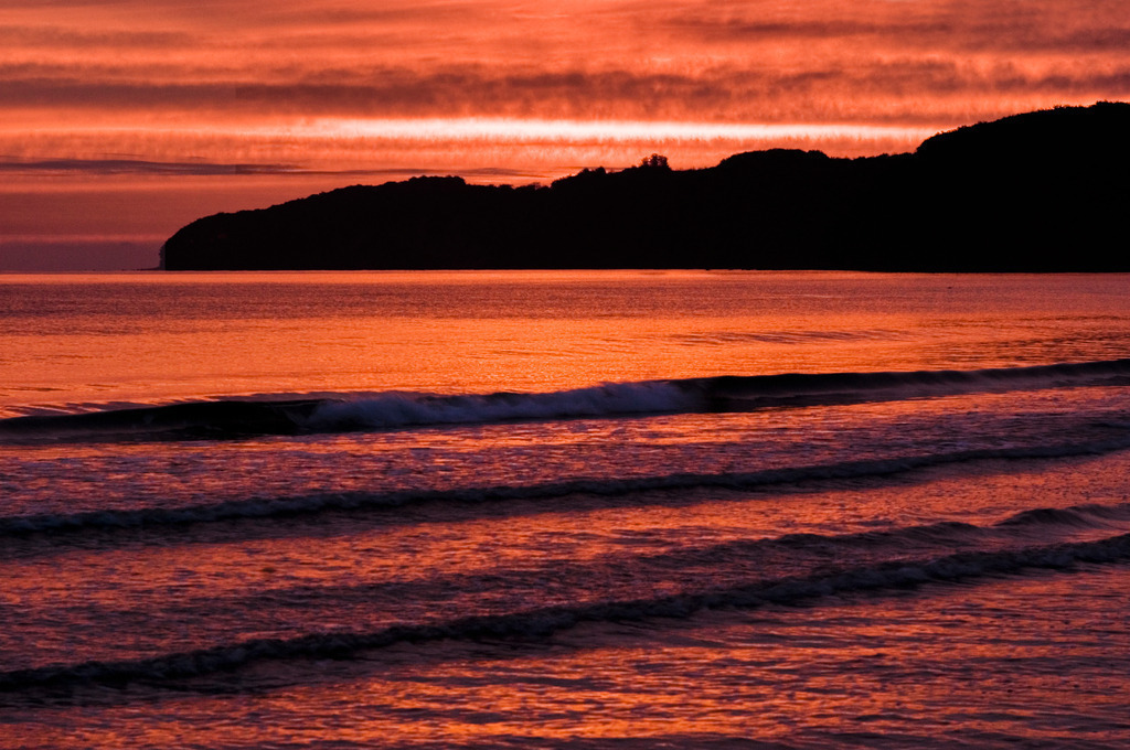 Sonnenaufgang in Binz | Binz, Deutschland - September 28, 2009: Sonnenaufgang in Binz. - Realisiert mit Pictrs.com