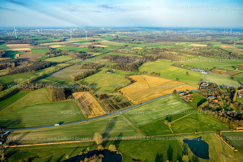 Hamm260204246 | Luftbild, Lippetal und Fluss Lippe Fluss Lippe Flussmäander Auenlandschaft Schmehauser Mersch, Wiesen und Felder, Uentrop, Hamm, Ruhrgebiet, Nordrhein-Westfalen, Deutschland