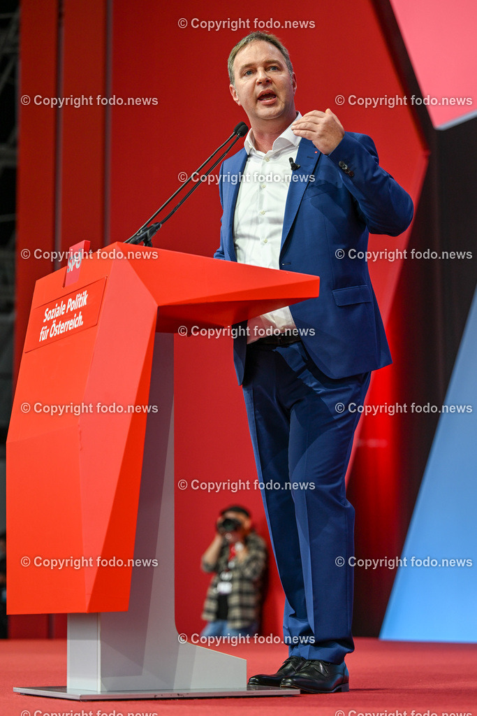 Bundesparteitag SPOE in Linz Design Center_ 03.06.2023-92 | 03.06.2023, Linz, AUT, Bundesparteitag SPOE in Linz Design Center, im Bild Andi Babler (SP, Bgm. Traiskirchen)