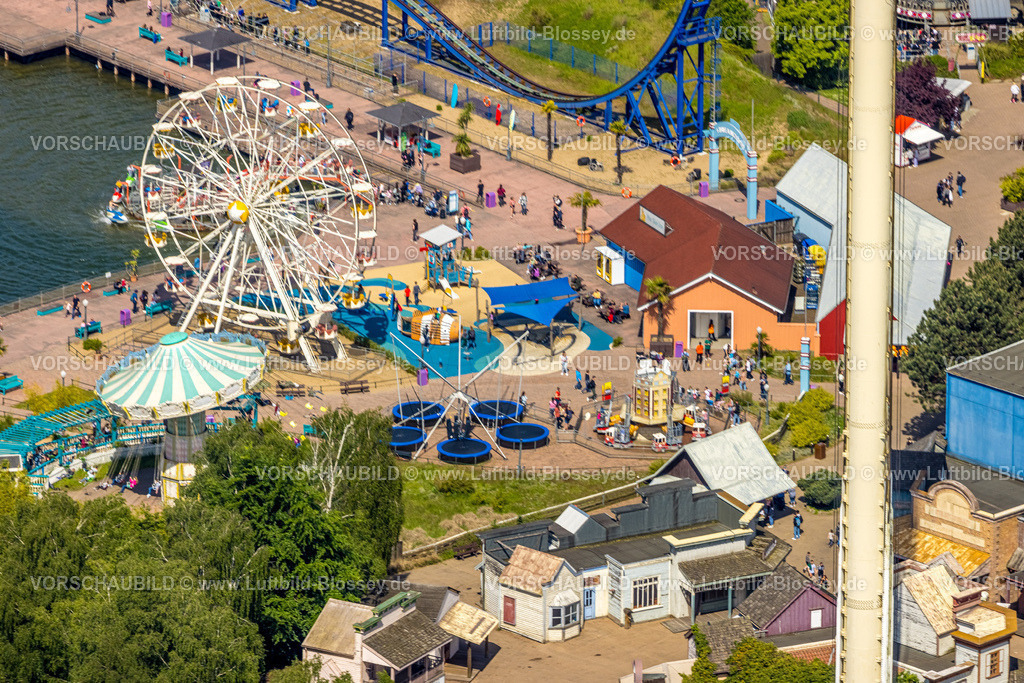 Bottrop230510324Kirchhellen | Luftbild, Movie Park Germany, Freizeitpark zum Thema Film, Santa Monica Wheel Riesenrad, Kirchhellen-Nord-Ost, Bottrop, Ruhrgebiet, Nordrhein-Westfalen, Deutschland