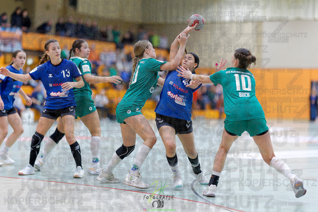 Jugenbundesliga wJB; HSG Kleenheim/Langgöns - SG Kappelwindeck/Steinbach | Jugenbundesliga wJB; HSG Kleenheim/Langgöns - SG Kappelwindeck/Steinbach am 23.11.2025 in Oberkleen (Weidig-Halle)Photo © 2025 - Jörg Heinrich - Realisiert mit Pictrs.com