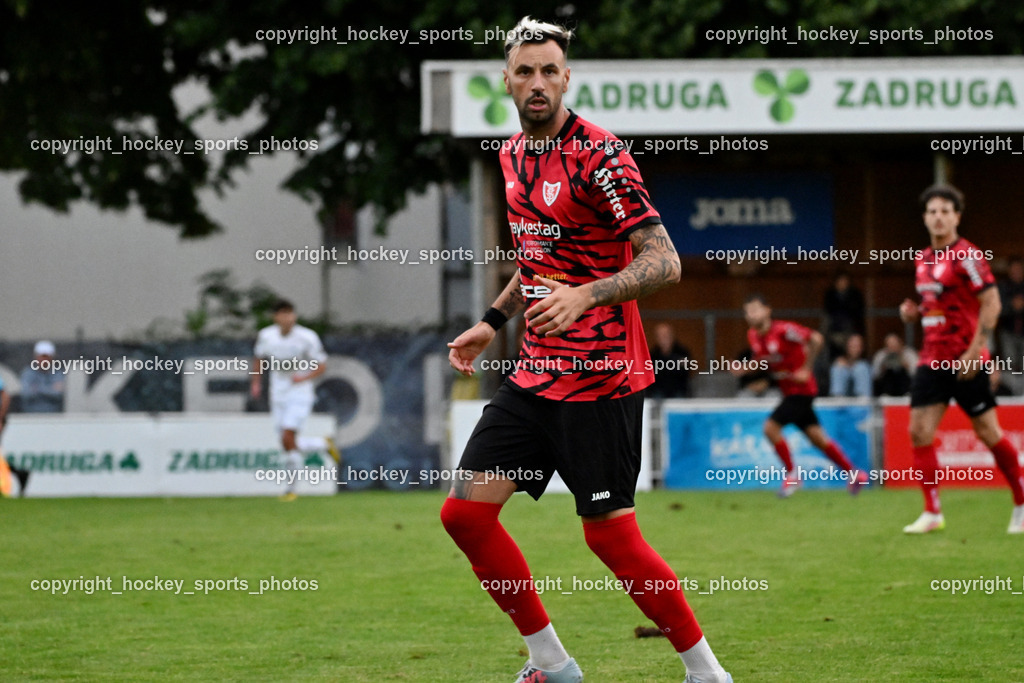 SAK vs. ATUS Ferlach | #21 Mario Brenner SAK, SAK vs. ATUS Ferlach, SAK vs. ATUS Ferlach am 01.08.2025 in Klagenfurt (Sportpark Welzenegg), Austria, (Photo by Bernd Stefan)