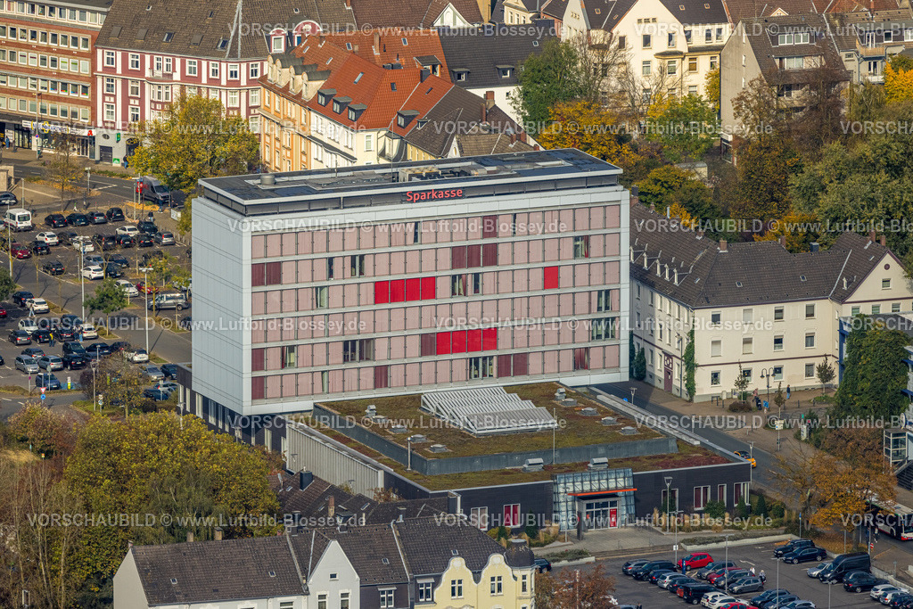 Herne241016112 | Luftbild, Berliner Platz mit Sparkasse Hauptgebäude, Herne-Süd, Herne, Ruhrgebiet, Nordrhein-Westfalen, Deutschland