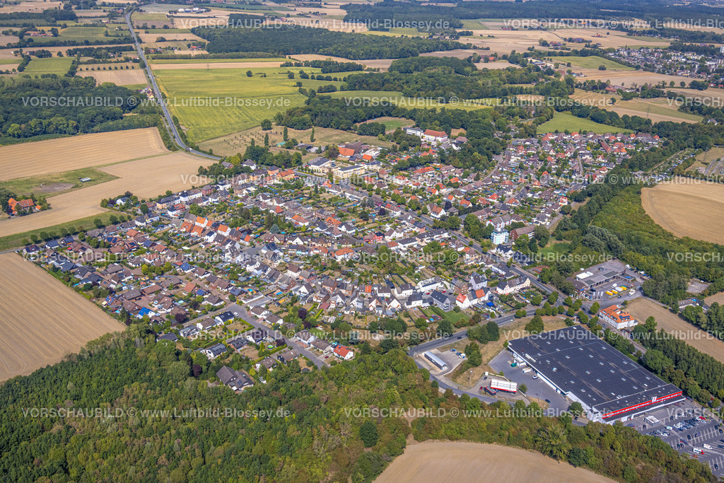 Hamm220809591Heessen | Luftbild, Ansicht Ortsteil Kötterberg, Kaufland Supermarkt, Heessen, Hamm, Ruhrgebiet, Nordrhein-Westfalen, Deutschland