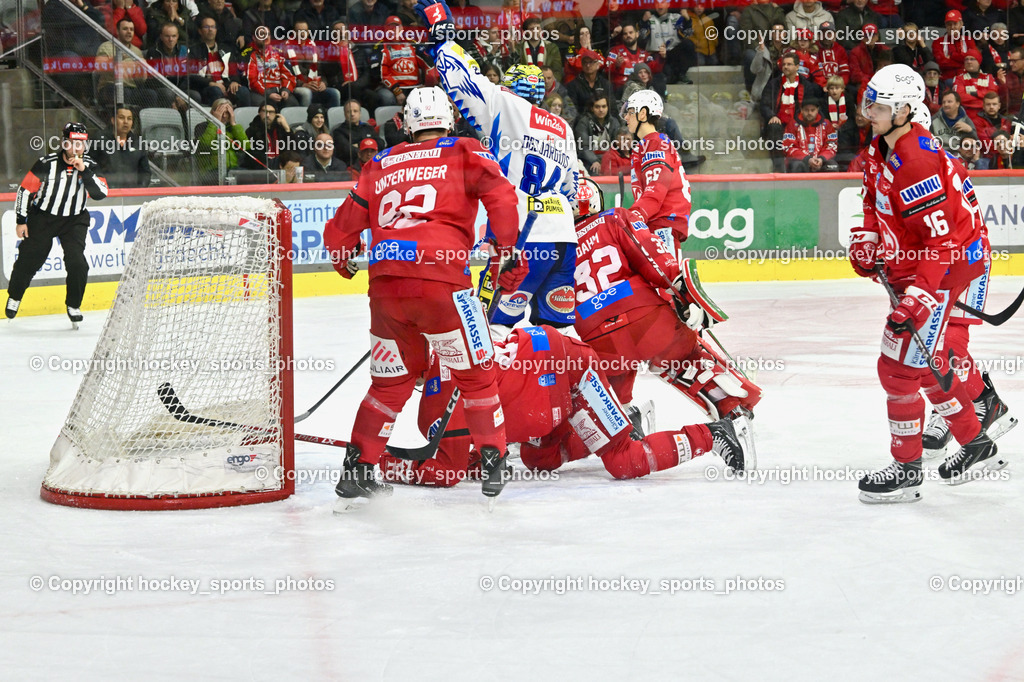 EC KAC vs. EC IDM Wärmepumpen VSV 10.3.2023 | #41 Jensen Aabo Jesper, #84 Desjardins Andrew Jubel, #92 Unterweger Clemens, #16 Schwinger Simeon, Tor EC VSV