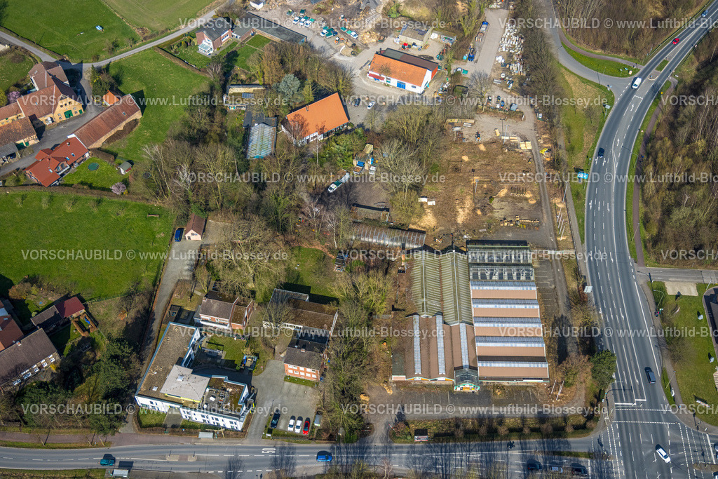 Hamm240306658 | Luftbild, Straßenkreuzung Werler Straße und Ostdorfstraße, Baustelle an der Ostdorfstraße, Gelände ehemaliges Gartencenter-Kleym Stadtbezirk Rhynern, Hamm, Ruhrgebiet, Nordrhein-Westfalen, Deutschland