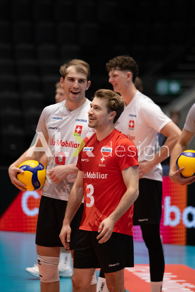 Luxembourg v Switzerland - CEV European League Men | KRIENS, SWITZERLAND - JUNE 12: JULIAN FISCHER of Switzerland during the CEV European League match between Luxembourg and Switzerland at Pilatus Arena on June 12, 2026 in Kriens, Switzerland. - Realisiert mit Pictrs.com