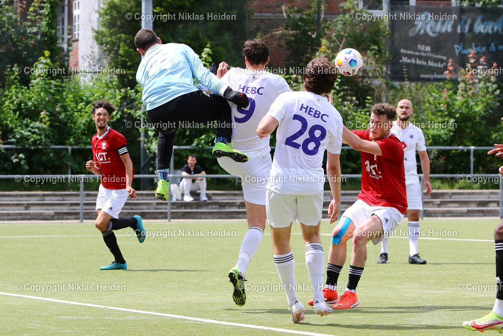NH_HEBC_FCTürkiye_Testspiel_14072024 | #9 Alex Hartmann (HEBC), #45 Tobias Braun (FC Türkiye)Fußball I Herren I Testspiel I Saison 2024-2025 I HEBC - FC Türkiye I 14.07.2024 I Reinmüllerplatz