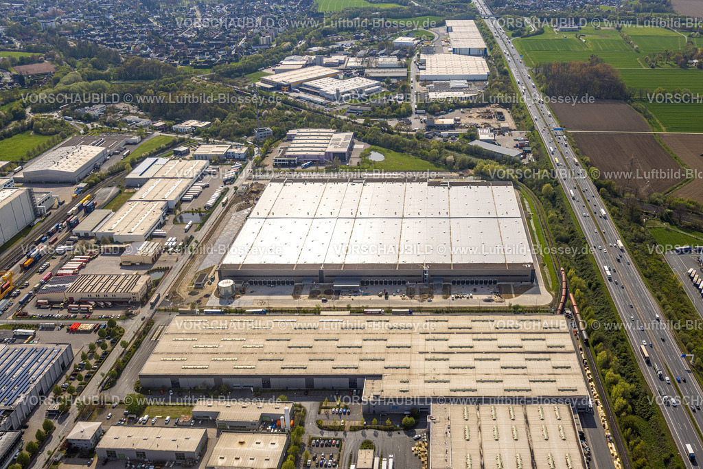 Boenen230404864 | Luftbild, Gewerbegebiet InlogParc, Edisonstraße, Westerbönen, Bönen, Ruhrgebiet, Nordrhein-Westfalen, Deutschland