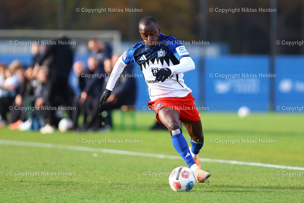 NH_HamburgerSV_FCGroningen_Testspiel_12112025 | #7 Jean-Luc Dompe (Hamburger SV)Fußball I Herren I Freundschaftsspiel I Saison 2025-2026  I Hamburger SV - FC Groningen I 12.11.2025 I Trainingsplatz Volksparkstadion