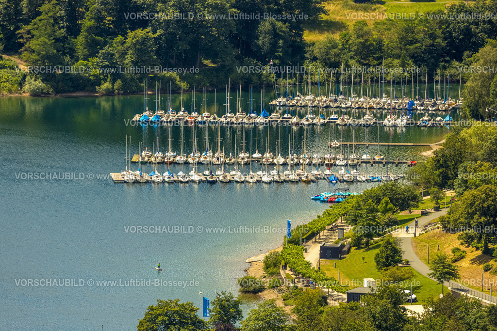 Sundern240708427 | Luftbild, Segelboote am Sorpesee, Hafen und Anlegestelle Am Sorpedamm, Stemel, Sundern, Sauerland, Nordrhein-Westfalen, Deutschland
