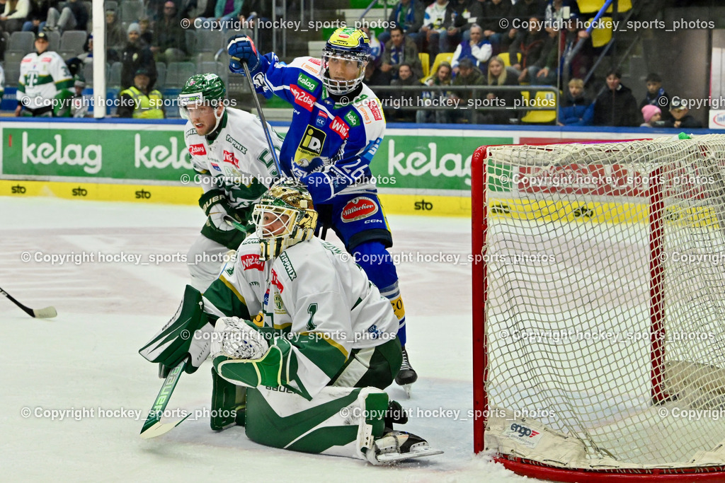 EC IDM Wärmepumpen VSV vs. FTC-TELEKOM JÉGKORONG | #1 Bence Balizs FTC-Telekom, #26 Guus van Nes EC VSV, EC IDM Wärmepumpen VSV vs. FTC-TELEKOM JÉGKORONG, EC IDM Wärmepumpen VSV vs. FTC-TELEKOM JÉGKORONG am 19.10.2025 in Villach (Stadthalle Villach), Austria, (Photo by Bernd Stefan)