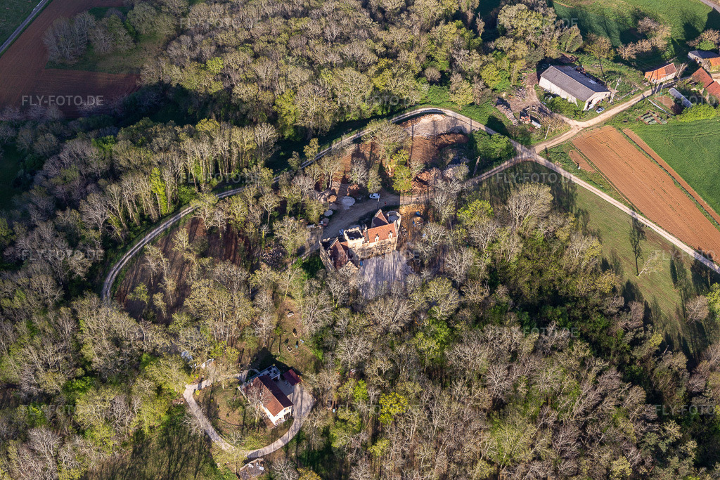 Luftbild: Lou Castel in Castelnaud-la-Chapelle im Bundesland Dordogne in Frankreich. Foto: IMG_113543.jpg vom 16.04.2019 durch Werner Riehm/FLY-FOTO.de