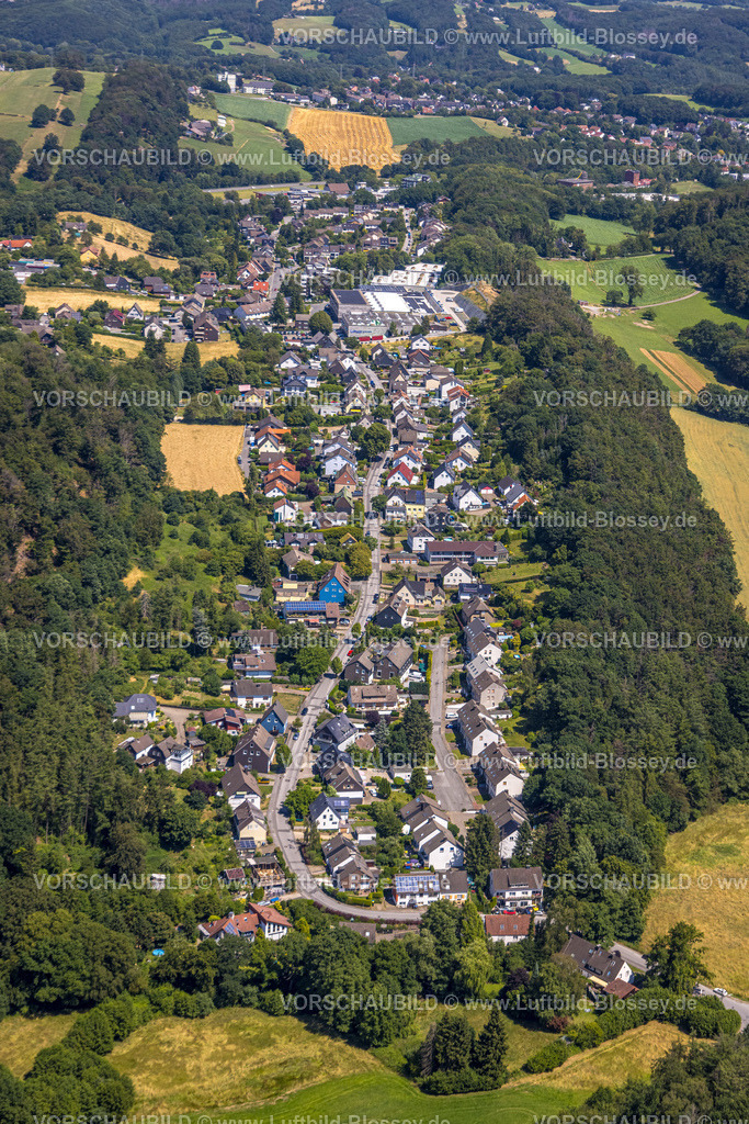 Sprockhoevel230708537 | Luftbild, Wohngebiet am Gedulderweg, Niedersprockhövel, Sprockhövel, Ruhrgebiet, Nordrhein-Westfalen, Deutschland