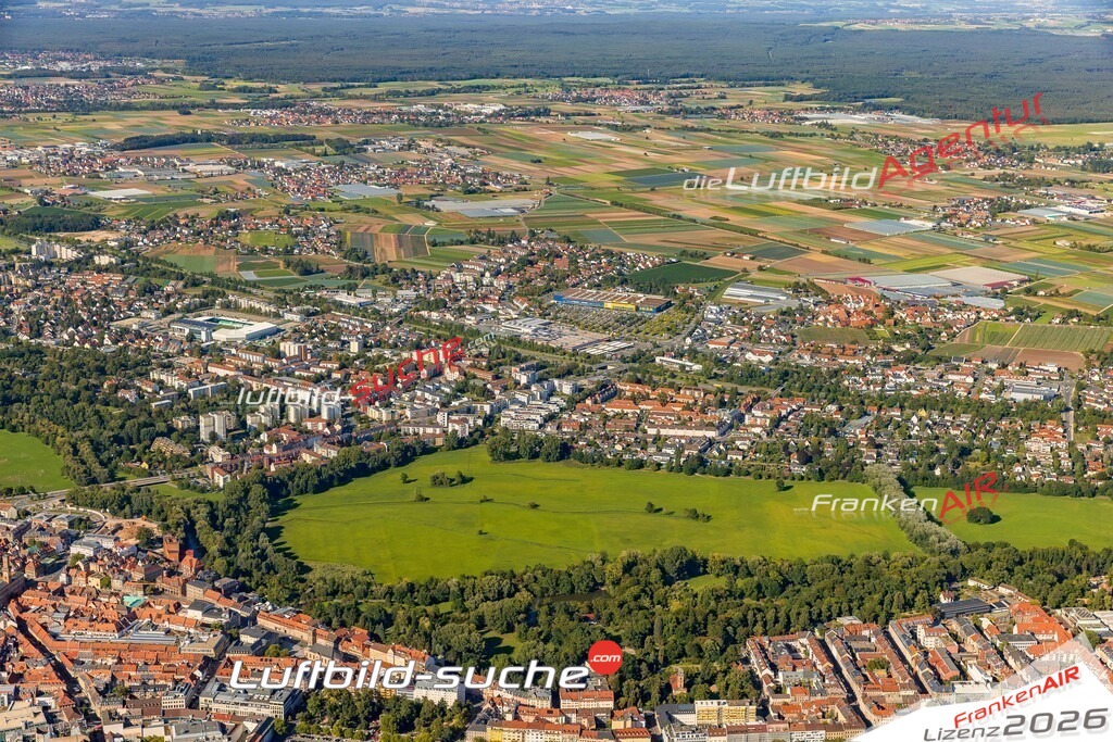 Schöne Luftaufnahme als Geschenk in Ronhof Fürth - Die Luftbildaufnahme wurde 2025 vom UL-Flugzeug heraus erstellt ( keine Drohne ) - Hochauflösende Luftaufnahme -Nicht vergleichbar mit Google Maps oder Satelittenbilder- Die Geschenkidee !Mit Lizenz und Bildrechte bestellbar