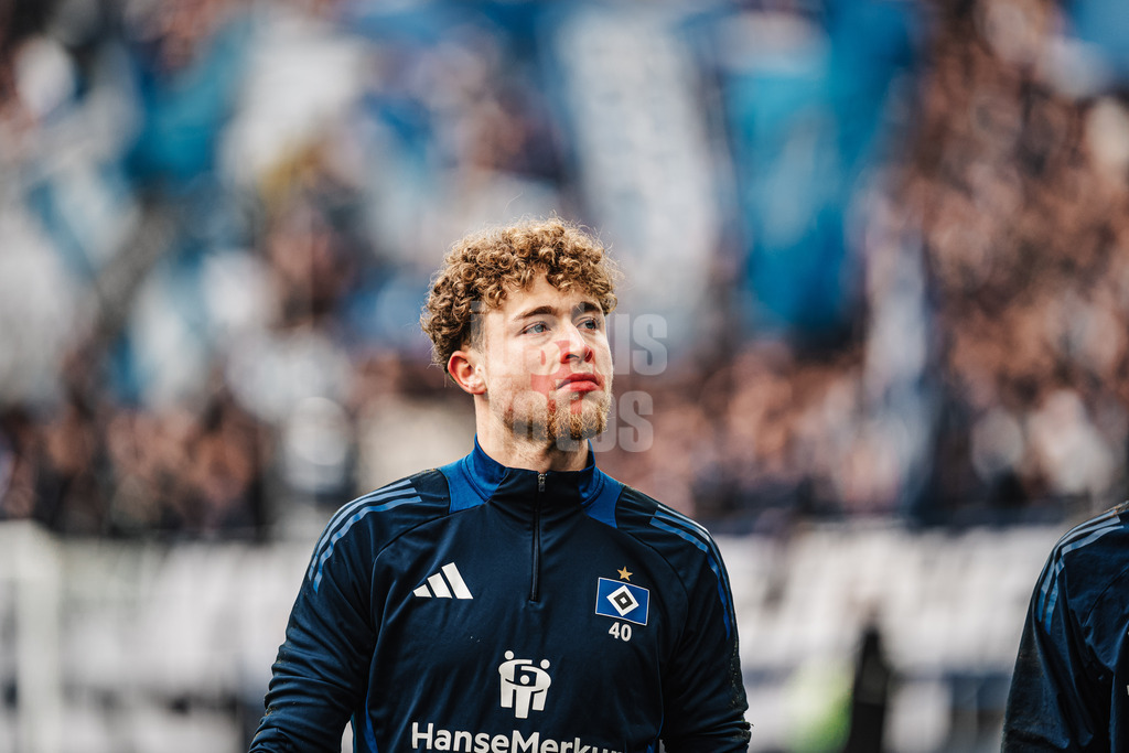 Fußball | Männer | Saison 2024/2025 | 2. Fußball-Bundesliga | 20. Spieltag | Hamburger SV vs. Hannover 96 | 02.02.2025 | Hannes Hermann (#40, HSV)