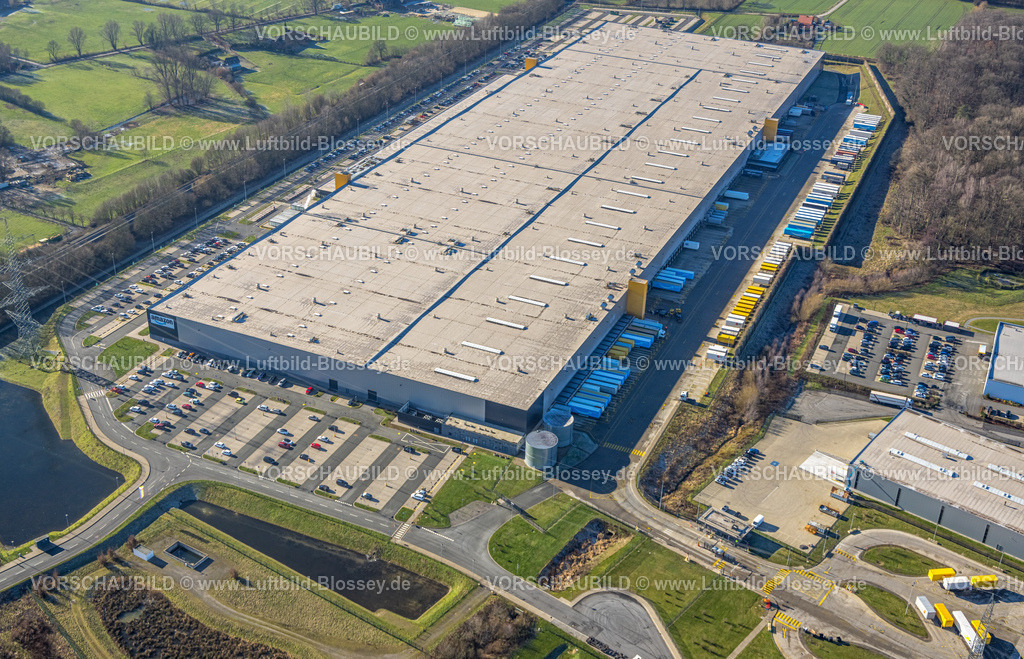 Werne230203091 | Luftbild, Amazon Logistik DTM1, Lenklar, Werne, Ruhrgebiet, Nordrhein-Westfalen, Deutschland