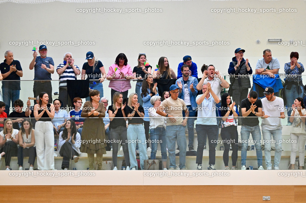 VSV Unihockey vs. Wiener Floorball Verein | VSV Unihockey Fans, VSV Unihockey vs. Wiener Floorball Verein, VSV Unihockey vs. Wiener Floorball Verein am 18.05.2025 in Villach (Ballspielhalle St. Martin), Austria, (Photo by Bernd Stefan)