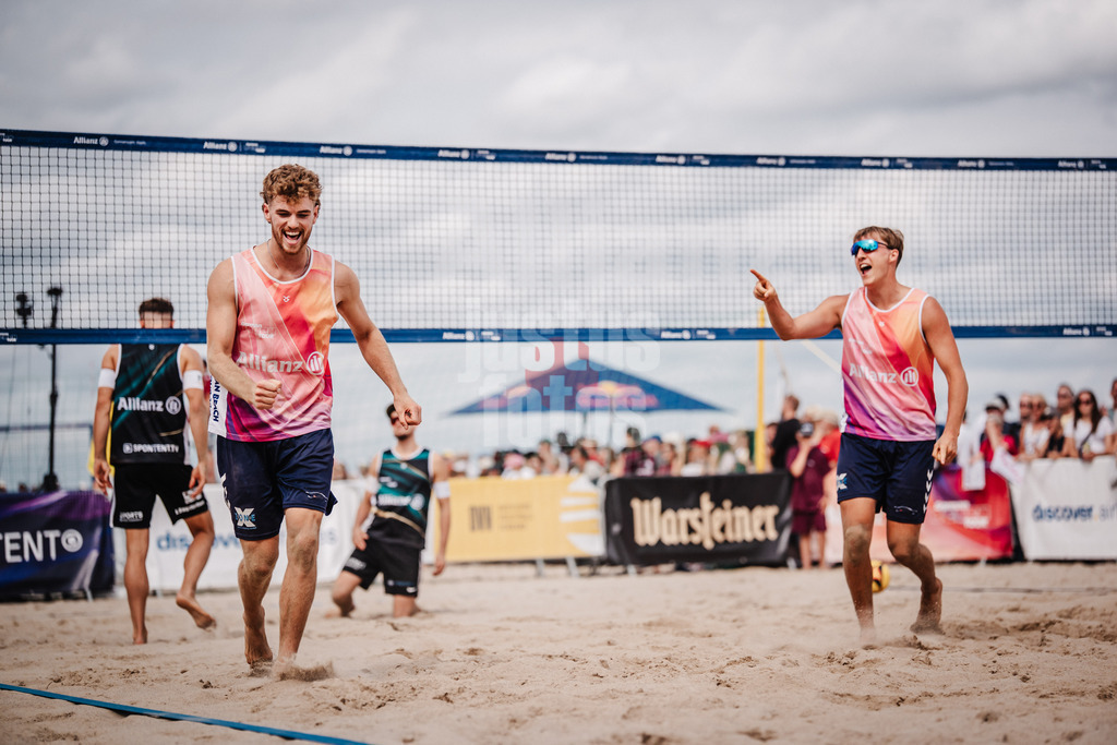 Beachvolleyball | Männer | Deutsche Meisterschaften 2025 Timmendorfer Strand | 04.09.2025 | v.l. Luis Henrichs und Yannik Ahr