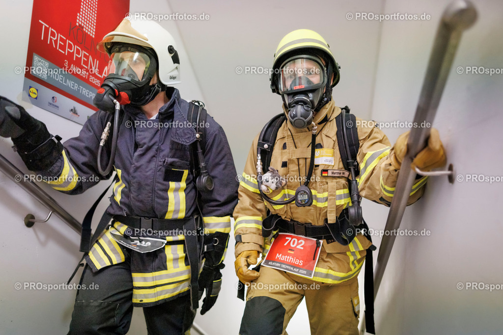 KölnTurm Treppenlauf; Köln, 03.08.2025 | Impressionen vom KölnTurm Treppenlauf am 03.08.2025 in Köln (Nordrhein-Westfalen). 