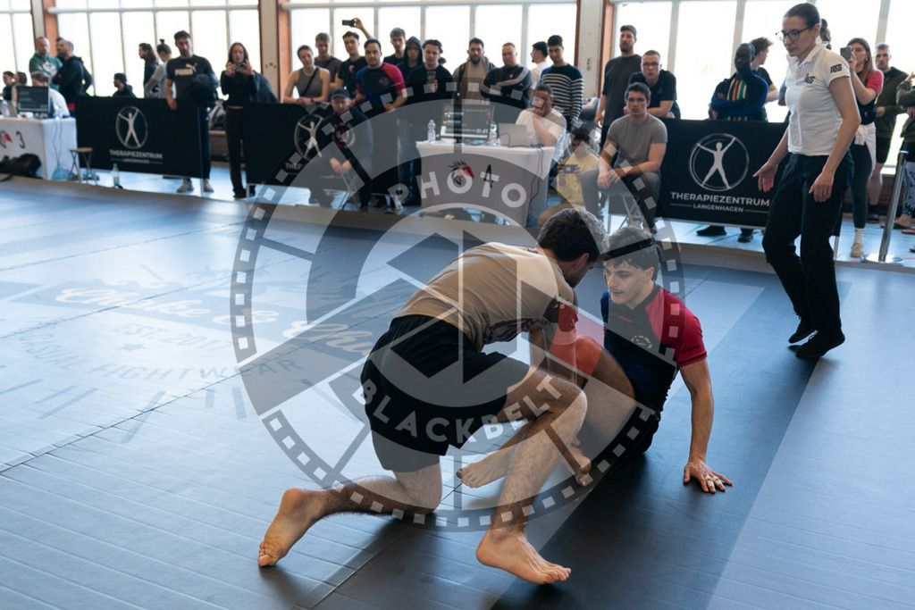 20250329PBB1767 | Fighters compete during the International Luta Livre (ILLCS) Germany IX Spring 2025 Competition spring on March 29, 2025 in Hannover, Germany.© Chiara Dazi