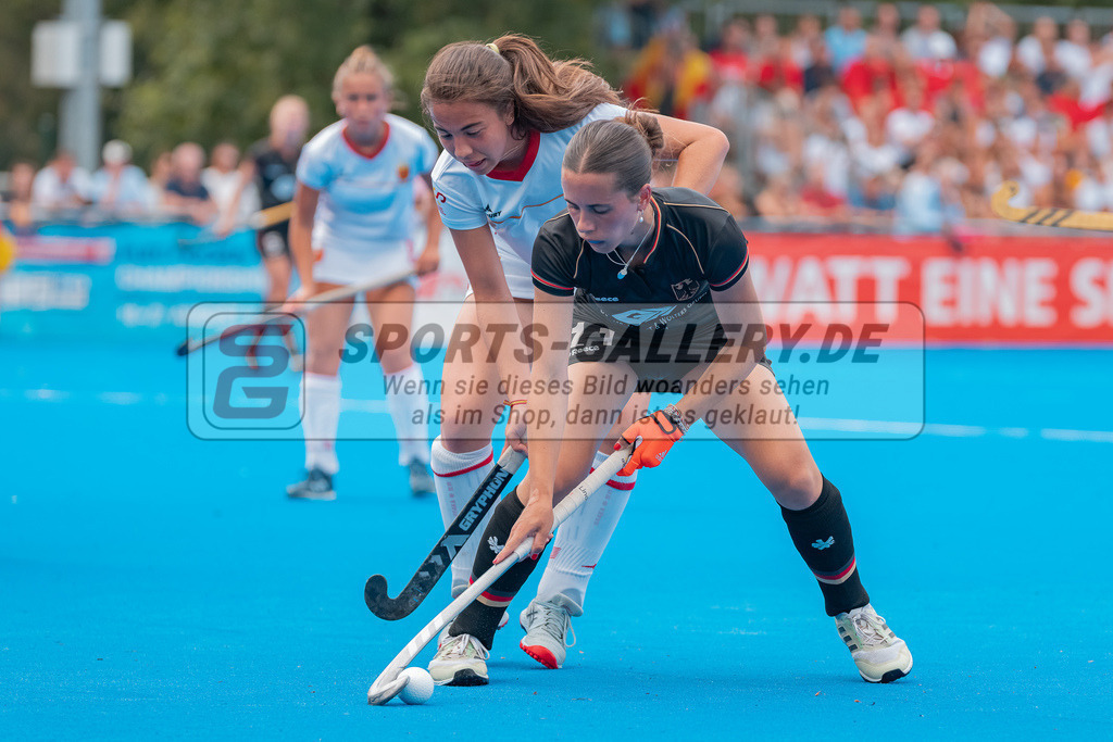 HK_20230715_102701 | Euro Hockey WU18 SF2 Spain vs Germany Championship Girls &amp; Boys am 15.7.2023 CHTC , Krefeld ,