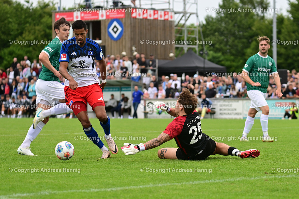 Fußball I Herren I Testspiel  I TSV Elstorf - Hamburger SV I 5.7.2025 | a-hannig - Realisiert mit Pictrs.com