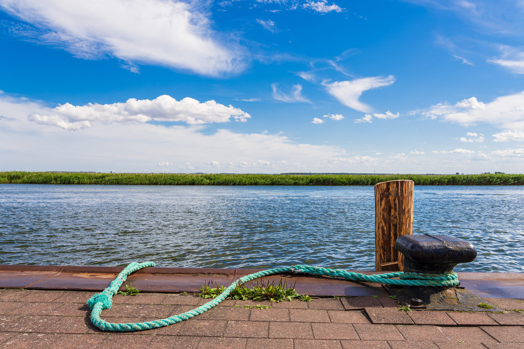 Anlegestelle im Hafen von Wieck auf dem Fischland-Darß | Anlegestelle im Hafen von Wieck auf dem Fischland-Darß.