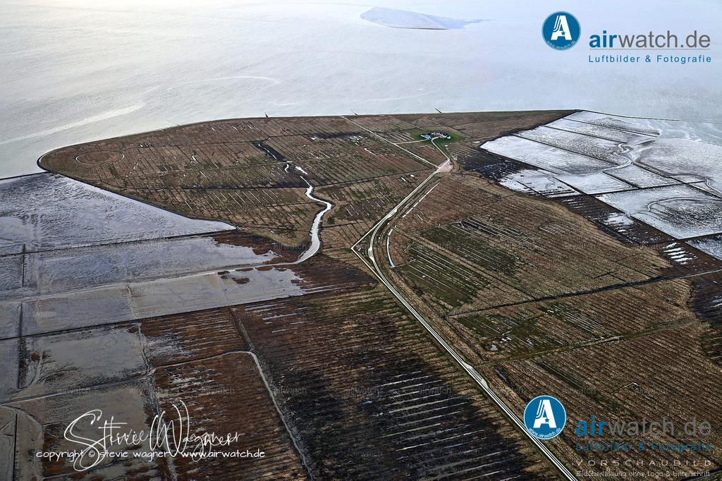 "Im Herzen der Hamburger Hallig: Entdeckungen im Vogelschutzgebiet und der Wattwerkstatt" | Nordsee, Hamburger Hallig, Luftbild, Luftaufnahme, aerophoto, Luftbildfotografie, Luftbilder • max. 6240 x 4160 pix  - Hamburger-Hallig-airwatch-wagner-240A1565(1).jpg