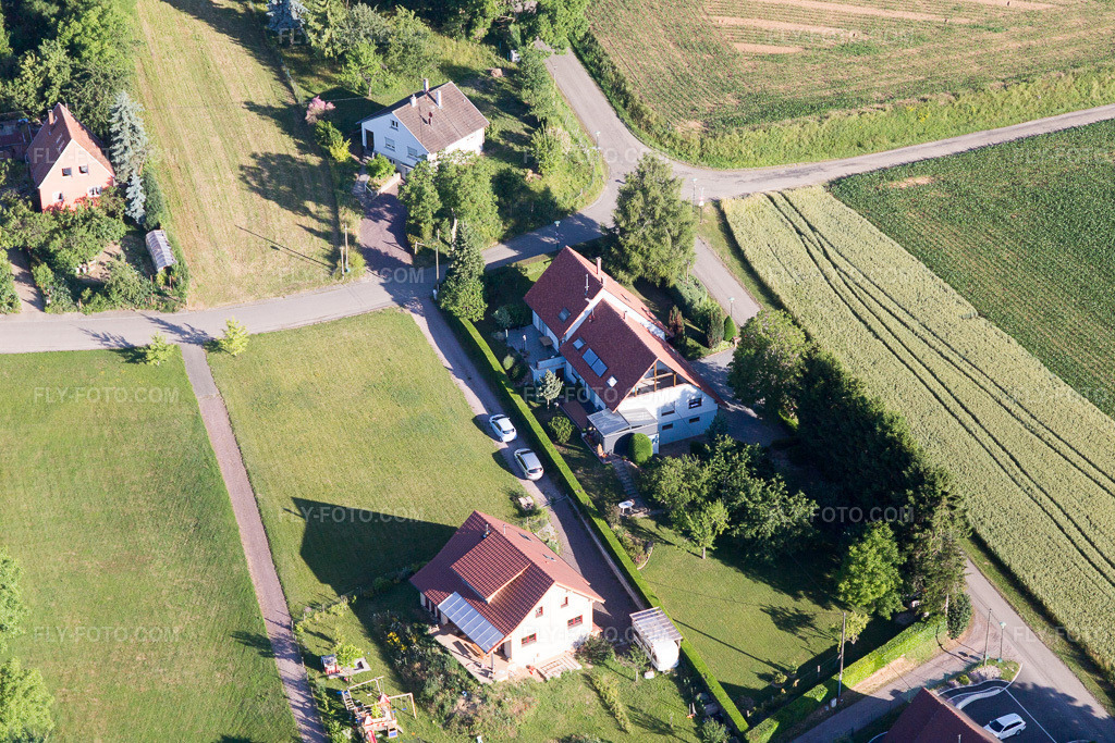 Aerial view: View of the town in the district Altenstadt in Wissembourg in the state Bas-Rhin, France.Photo: IMG_100978.jpg taken on 06/17/2017 by Werner Riehm/FLY-FOTO.comResolution of the original: 5472 x 3648 px