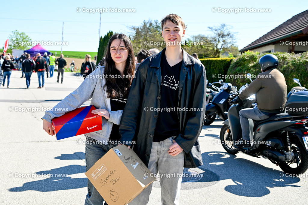Lets Vespa togehter 2025_ Vespatreffen Neuhofen_ 27.04.2025-40 | 27.04.2025, Neuhofen, Kremsmuenster, AUT, Lets Vespa togehter 2025, Vespatreffen, im Bild Teilnehmer Vespatreffen, Motorsport Stadler©Copyright: Harald Dostal / fodo.media   Alle Bilder honorarfrei