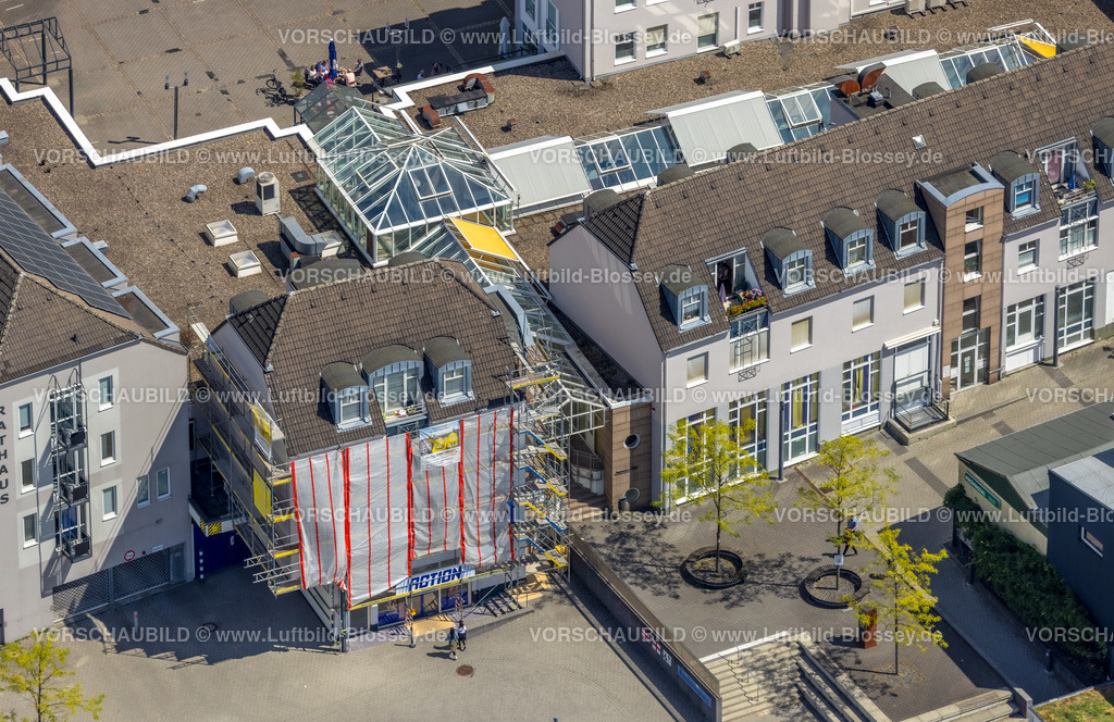 Heiligenhaus220803516 | Luftbild, Rathaus, Rathaus Center, Baustelle am Gebäude, Leubeck, Heiligenhaus, Ruhrgebiet, Nordrhein-Westfalen, Deutschland
