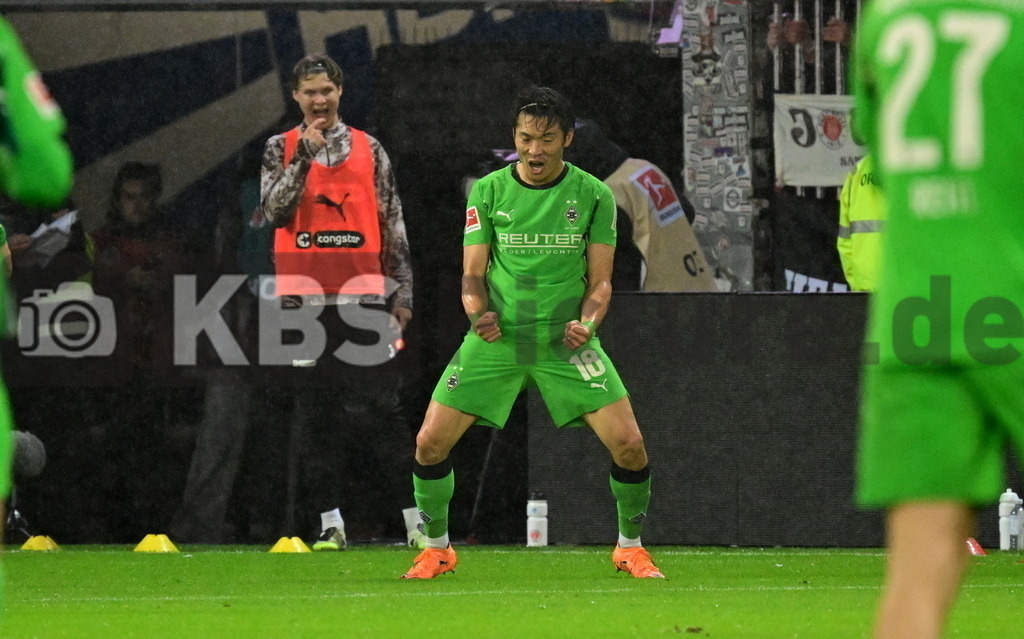 KBS Picture_FCStPauli-Gladbach_011 | Bor.Moenchengladbach Torjubel zum 3:0 Torschuetze ist Sportplatz :  Millerntor Stadion, - Realisiert mit Pictrs.com