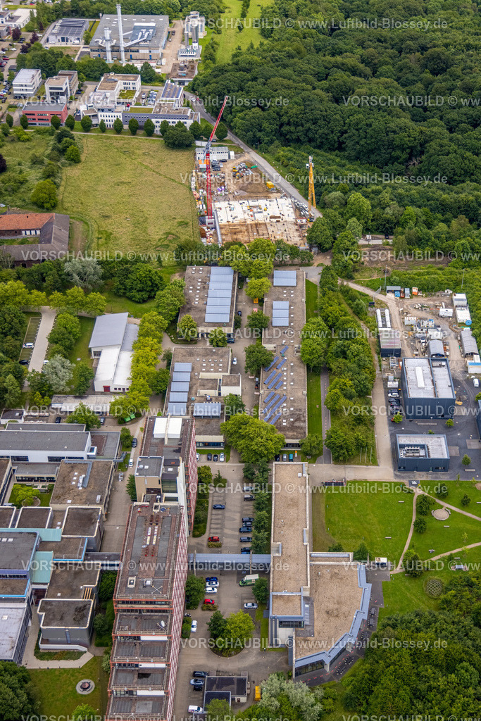 Bochum220604914 | Luftbild, Fachhochschule Bochum mit Hofgarten, Baustelle an der Konrad-Zuse-Straße, Querenburg, Bochum, Ruhrgebiet, Nordrhein-Westfalen, Deutschland