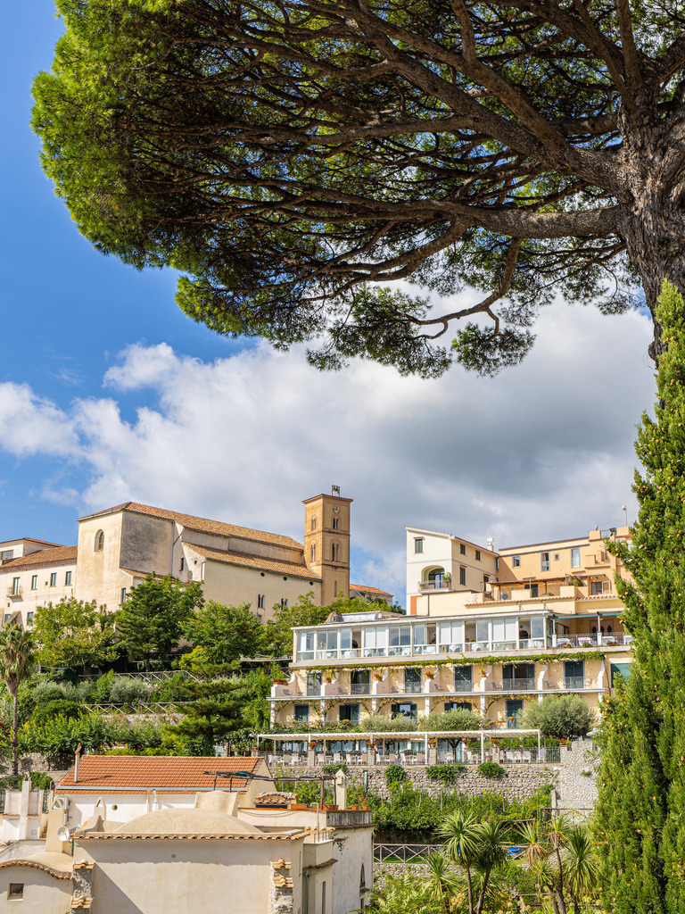Blick auf Ravello an der Amalfiküste in Italien | Blick auf Ravello an der Amalfiküste in Italien.
