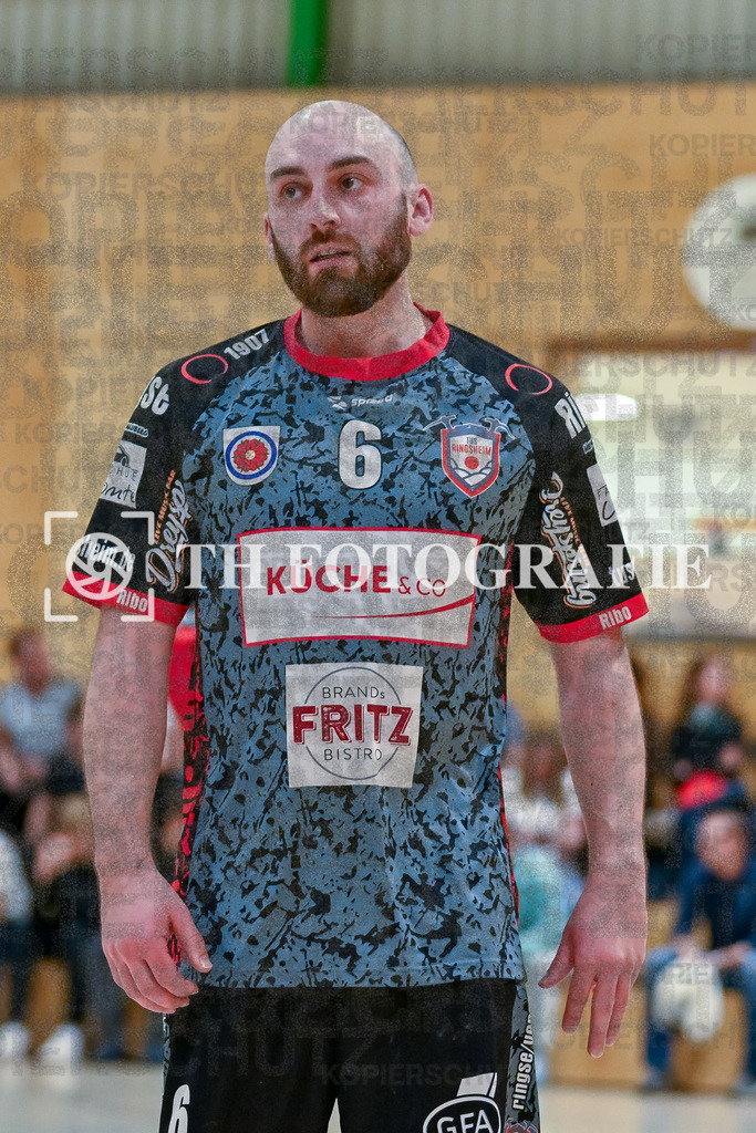 GER, SG Maulburg/Steinen - TuS Ringsheim, Handball, Landesliga Suedbaden, 22. Spieltag, Saison 2024/2025, 23.03.2025 | Fabian Reiner (TuS Ringsheim, #6)GER, SG Maulburg/Steinen - TuS Ringsheim, Handball, Landesliga Suedbaden, 22. Spieltag, Saison 2024/2025, 23.03.2025Foto: TH Fotografie/Thomas Hess